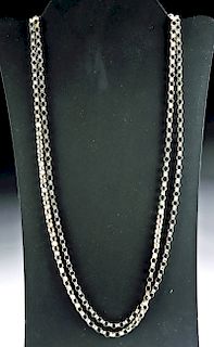 Long Roman / Byzantine Silver Chain / Necklace - 20.4 g