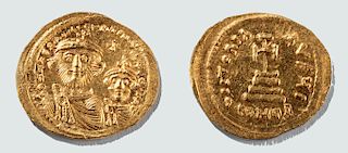 Byzantine Gold Solidus Heraclius, Heraclius Constantine