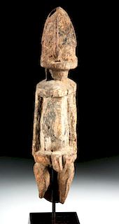 Early 20th C. Dogon Wooden Anthropomorphic Figure
