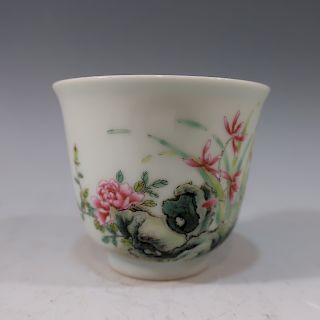 IMPERIAL CHINESE FAMILLE ROSE CUP - XUANTONG MARK AN PERIOD