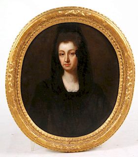 Oil on Canvas, Woman in Black, Goya School