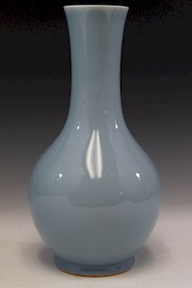 Chinese Clair de lune porcelain vase.