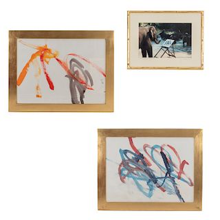 Lote de 3 obras. Tailandia. Consta de: Joy Alexander. "The Artist" y 2 obras de Wanalee. "Dream Weaving". 2005.