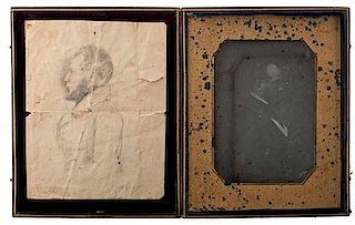 Half Plate Daguerreotype of Colonel Robert Brown Lawton, Plus 