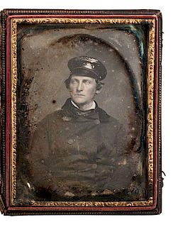 Brady Gallery, Quarter Plate Daguerreotype Believed to be 2nd Lt. David Adams, South Carolina Palmetto Regiment, KIA Mexican War 