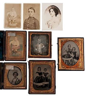 CSA Lt. Colonel Warren Adams & Family, Collection of Photographs, Incl. Images of Family Slaves, Plus Personal Papers 