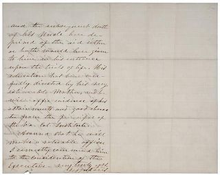 Jefferson Davis ALS, January 20, 1838 