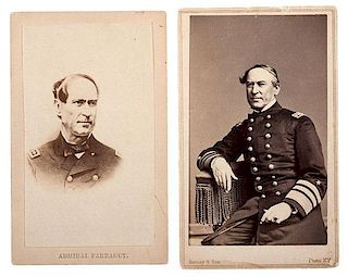 Signed CDV of David G. Farragut as Vice Admiral, Plus 