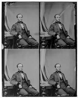 Civil War Collodion Glass Negatives of Identified Generals, Including W.T. Sherman 