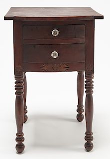 Fine Ohio Two Drawer Bow Front Stand