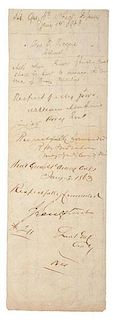 CSA Generals James Longstreet, William Mahone, & Richard Anderson, Civil War Signed Field Document 