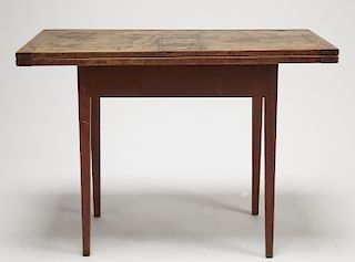 Country Hepplewhite Card Table
