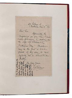 Stonewall Jackson's Way, Manuscript Ballad Written by John Williamson Palmer 