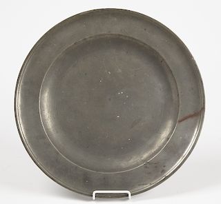 Early Henry Will Pewter Charger - New York
