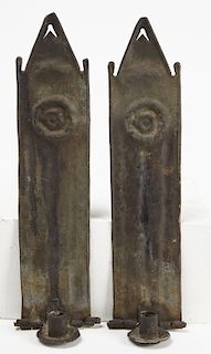 Fine Early Pair of Tin Sconces