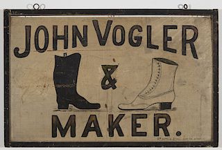 Fine Early Shoe Maker Trade Sign