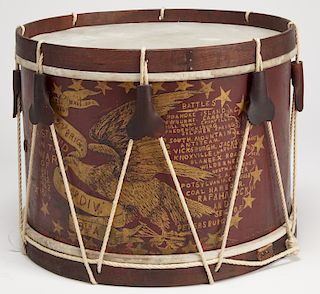 Civil War Painted Drum 1862