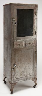 Antique Steel Medicine Cabinet