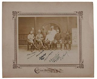The Boxer Rebellion, Photographic Archive from the M.C. Foote Collection, Including Signed Portrait of Foote with European and Japanese Officials, Plu