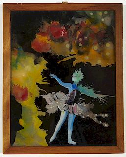 Jimmy Ernst Painting on Glass - 1942
