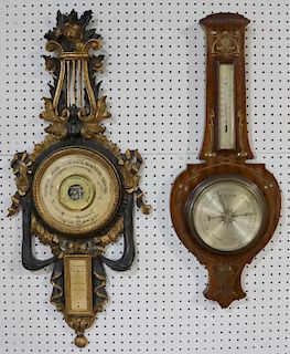 2 Antique Barometers .