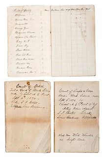 M.C. Foote, Archive Documenting Duties as Commander of the Spotted Tail Agency, Featuring 1876 Indian Census Books 