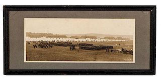Buffalo Soldiers, Panoramic Photograph of Infantry Regiment in Formation 