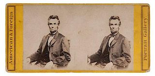 Abraham Lincoln Stereoview by Anthony 