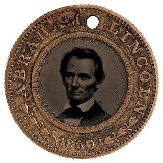 Lincoln & Hamlin 1860 Campaign Ferrotype, Plus 