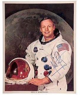 Neil Armstrong Signed Photograph 