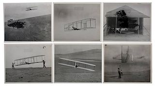 Wright Brothers, Collection of Photographs Documenting Various Flights, Ca 1901-1928, Plus 