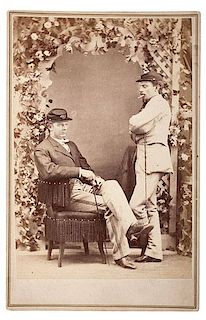Lieutenant James Calhoun & Colonel Charles Varnum, Cabinet Photograph 