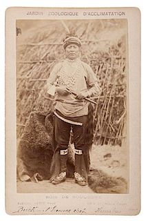 The Buck, Omaha Chief, Albumen Photograph by Pierre Petit 