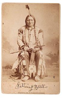 Sitting Bull Cabinet Photograph by Palmquist & Jurgens 
