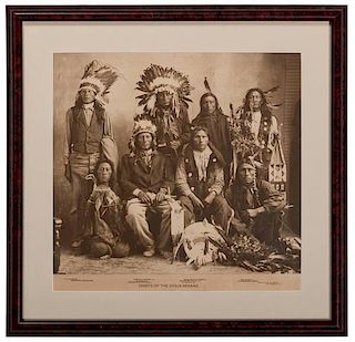 D.S. Cole Photograph, Chiefs of the Sioux Indians 