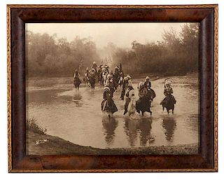 Richard Throssel Photograph, Crow Indians, The Returning of the War Party, 1911 