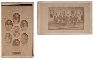 CDVs of the Northfield Bank Robbers and Their Captors, Madelia's Magnificent Seven 