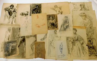 William Haskell Coffin Anatomy Study Drawing Group