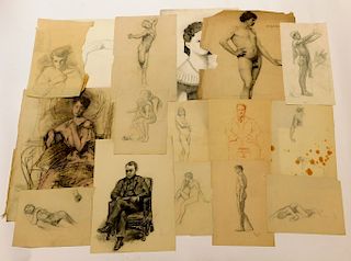 18 William Haskell Coffin Nude Figure Drawings