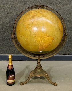C.1920 Weber Costello Library Terrestrial Globe