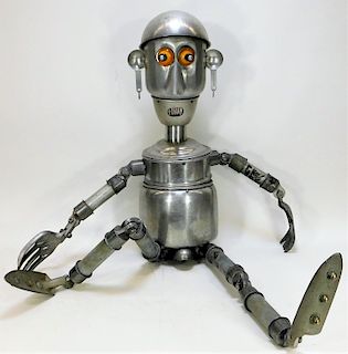 Jim Bauer Found Object Robot Sculpture
