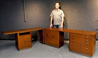 Stow and Davis MCM Modular Wood Desk Unit