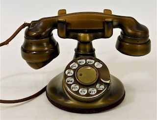 Western Electric Model B1 Bronzed Cradle Telephone