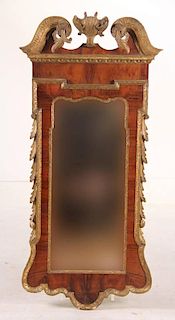 Regency Style Parcel-Gilt Mahogany Mirror