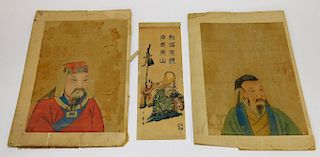 3 Japanese Portrait Woodblock Prints