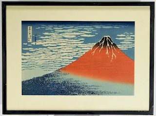 Katsuhika Hokusai Fine Wind Clear Morning Print