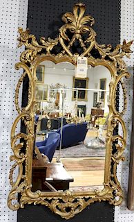 Antique Rococo Carved Gilt Wood Mirror