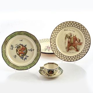 COLLECTION OF ROYAL DOULTON PLATES, SAUCER & TEACUP