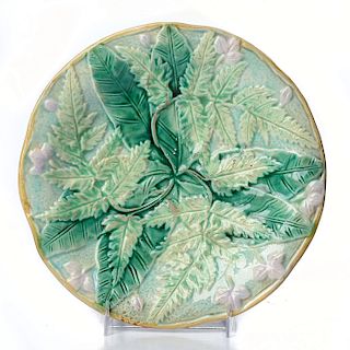 PALISSY WARE STYLE FLORAL DISH