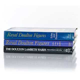 3 BOOKS, ROYAL DOULTON, LAMBETH & BURSLEM CERAMICS